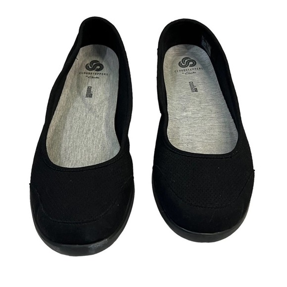Clarks Cloudsteppers Jocolin Myla Black Comfort Slip on Shoes L Sz 10 / R Sz 11 - Picture 2 of 15